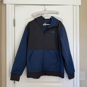 The North Face Men's Blue and Black Zip Up Jacket